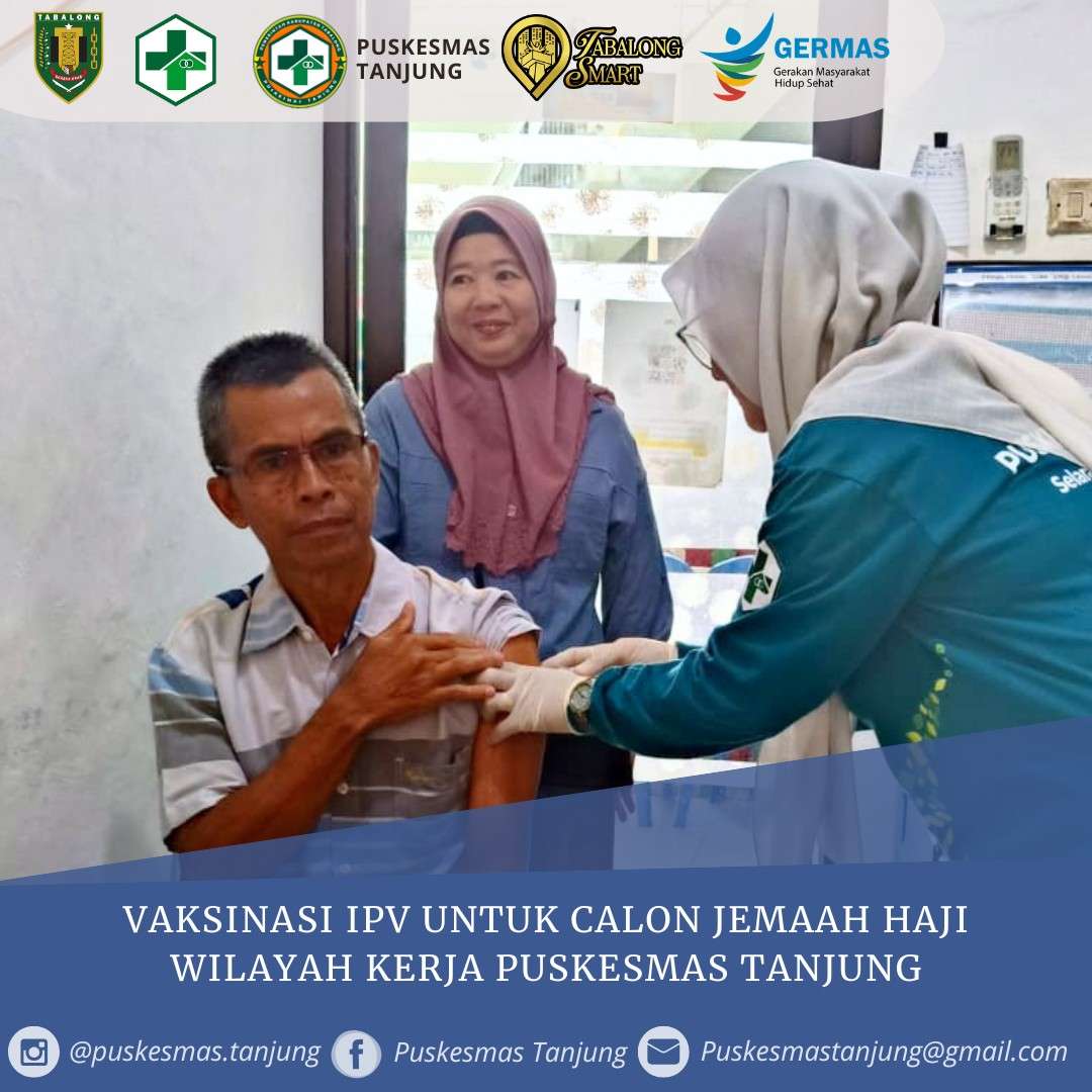 Vaksinasi IPV untuk Calon Jema'ah Haji di Wilayah Kerja Puskemsmas Tanjung