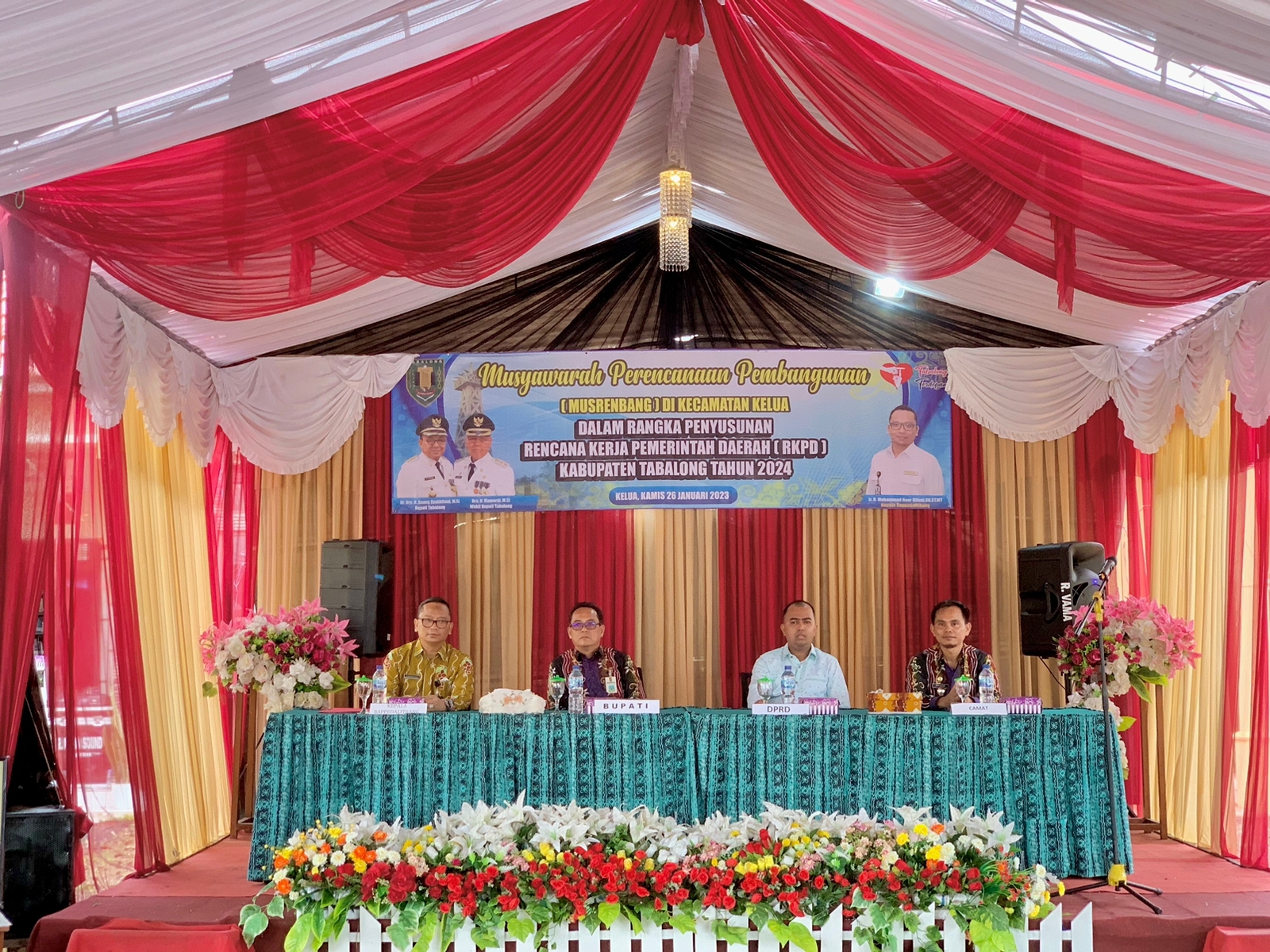 Titik Lokasi Ke Dua Musrenbang RKPD Tingkat Kecamatan Diselenggarakan Di Kecamatan Kelua