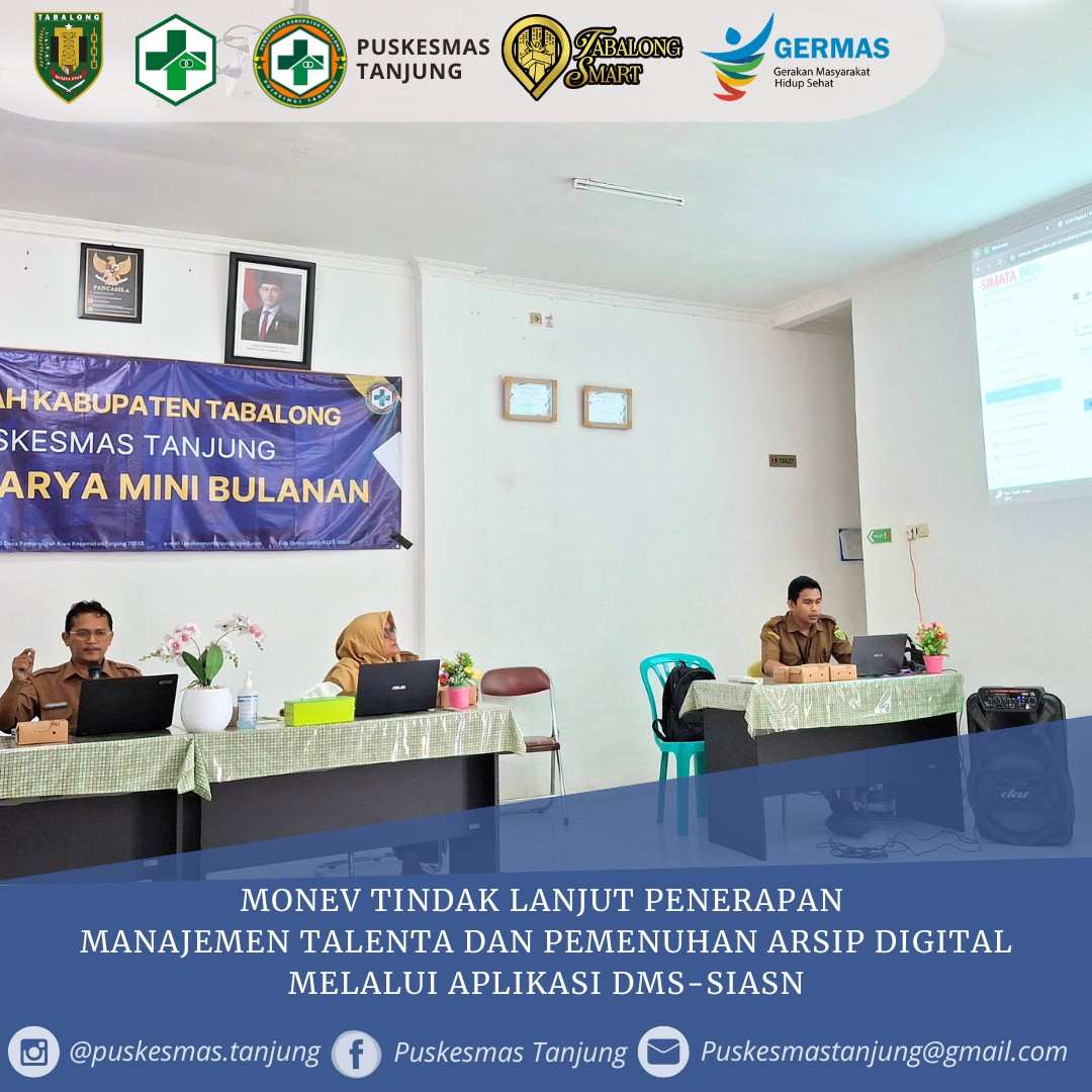 Monev Tindak Lanjut Penerapan Manajemen Talenta dan Pemenuhan Arsip Digital Melalui Aplikasi DMS-SIASN
