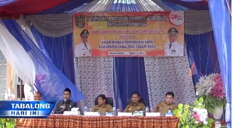 Hadiri Musrenbang RKPD Kecamatan di Muara Harus, Wakil Ketua DPRD Tabalong Usulkan 2 Prioritas Pembangunan