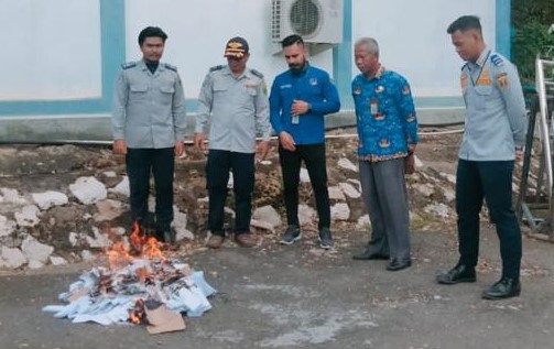 Pemusnahan atas Barang Persediaan berupa Karcis Tahun 2022 pada Dinas Perhubungan Kabupaten Tabalong