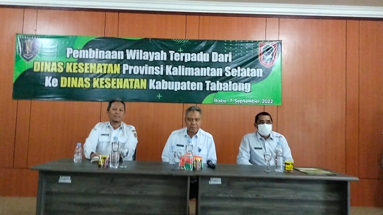 Pembinaan Wilayah Terpadu Dari Dinas Kesehatan Provinsi kalimantan Selatan Ke dinas Kesehatan Kabupaten Tabalong
