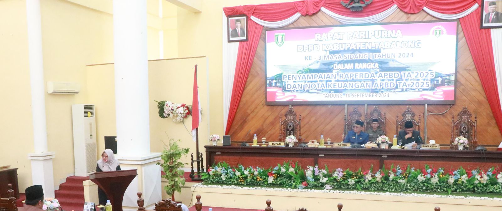 Rapat Paripurna DPRD dalam rangka penyampaian Rancangan Perda APBD Tahun Anggaran 2025