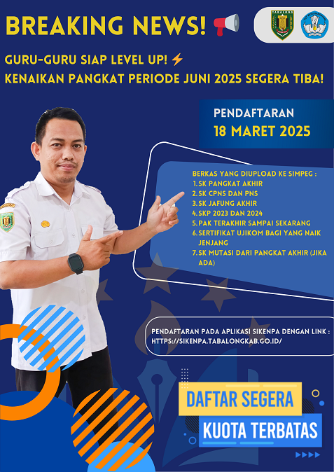 Pembukaan Pendaftaran Pangkat Periode Juni 2025