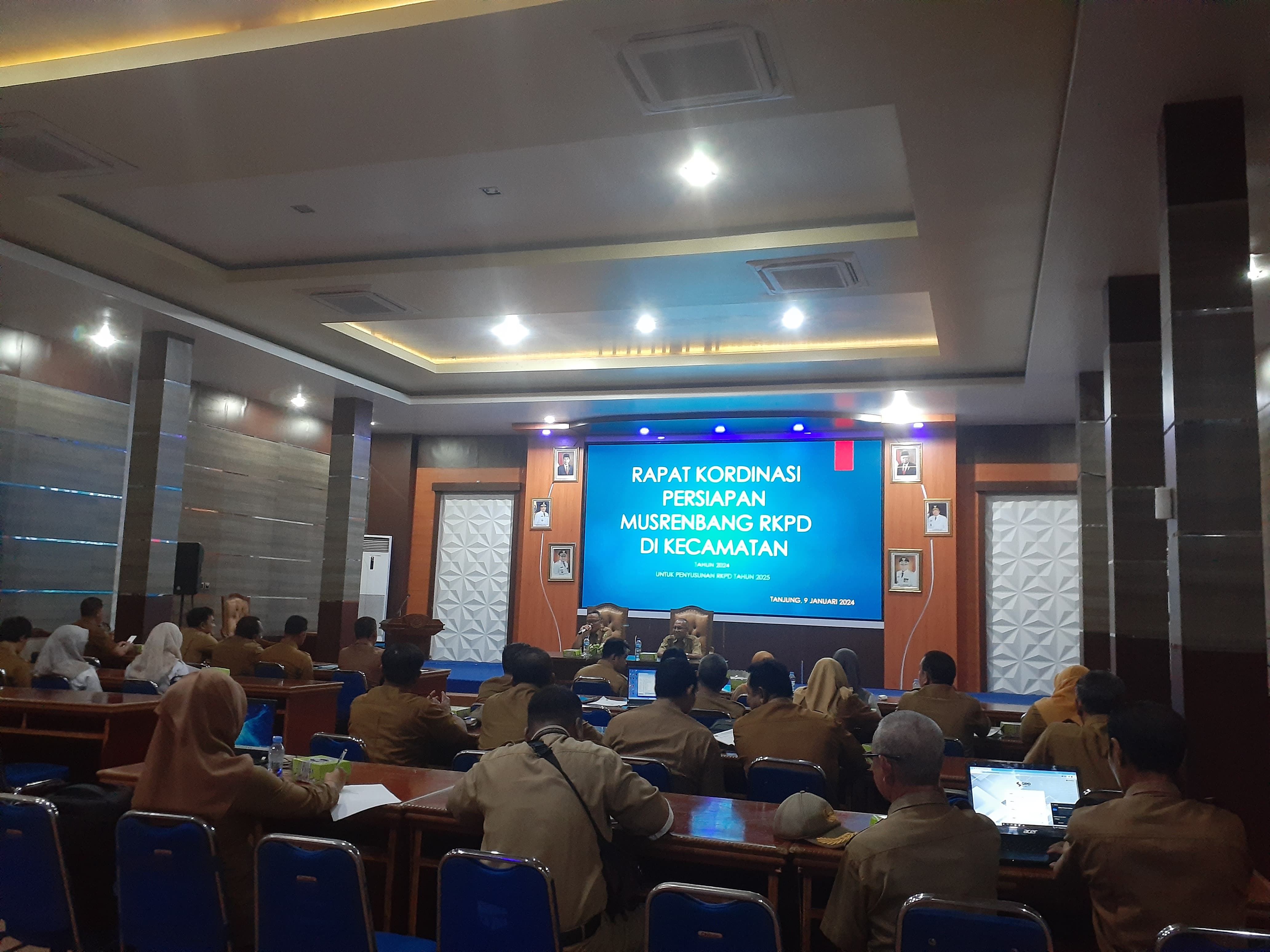 Bappedalitbang Adakan Rapat Koordinasi Persiapan Pelaksanaan Musrenbang di Kecamatan Tahun 2024