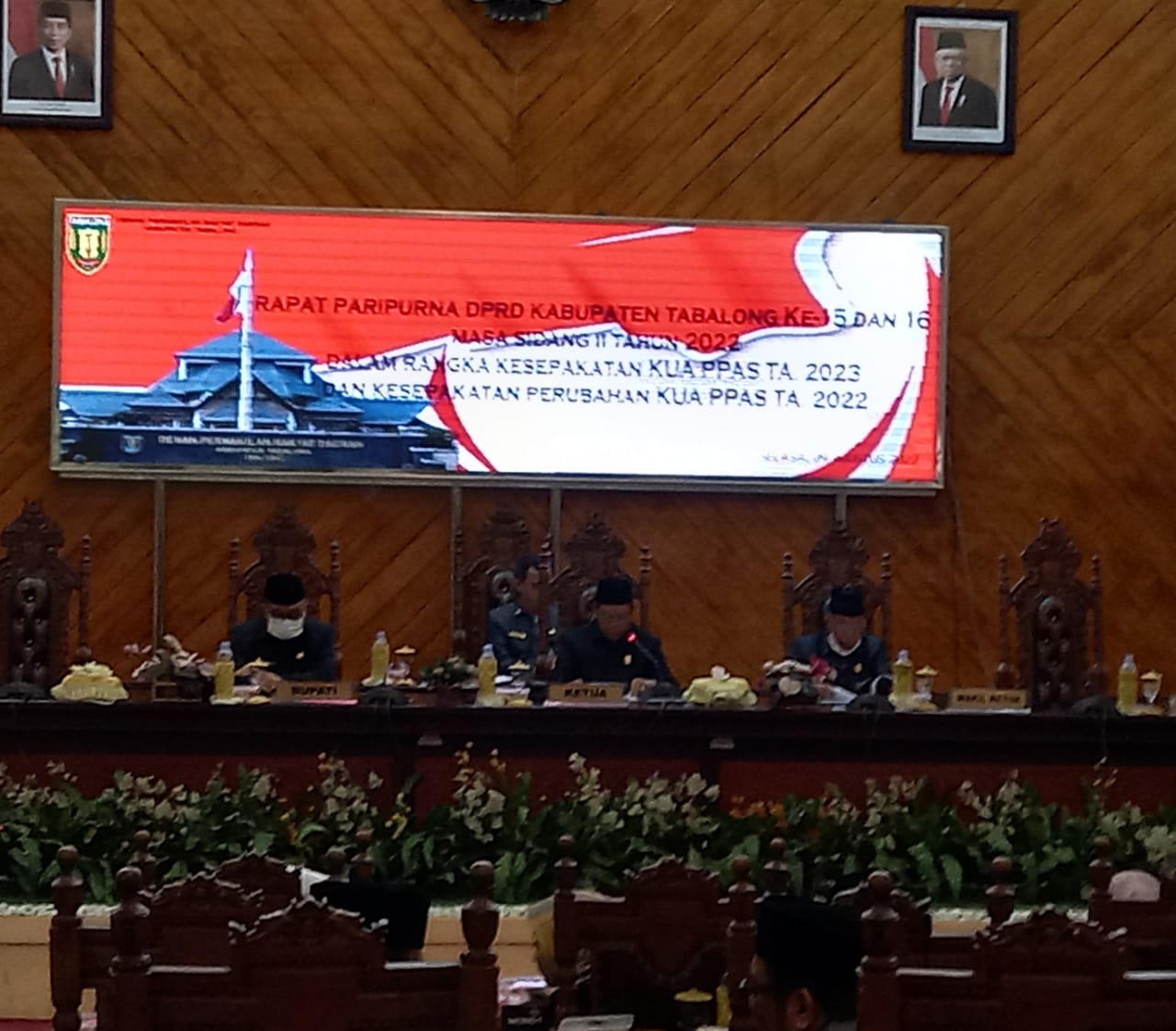 Penandatanganan Berita Acara Kesepakatan KUA dan PPAS TA. 2023 dan Perubahan KUA dan PPAS TA.2022 di paripurnakan