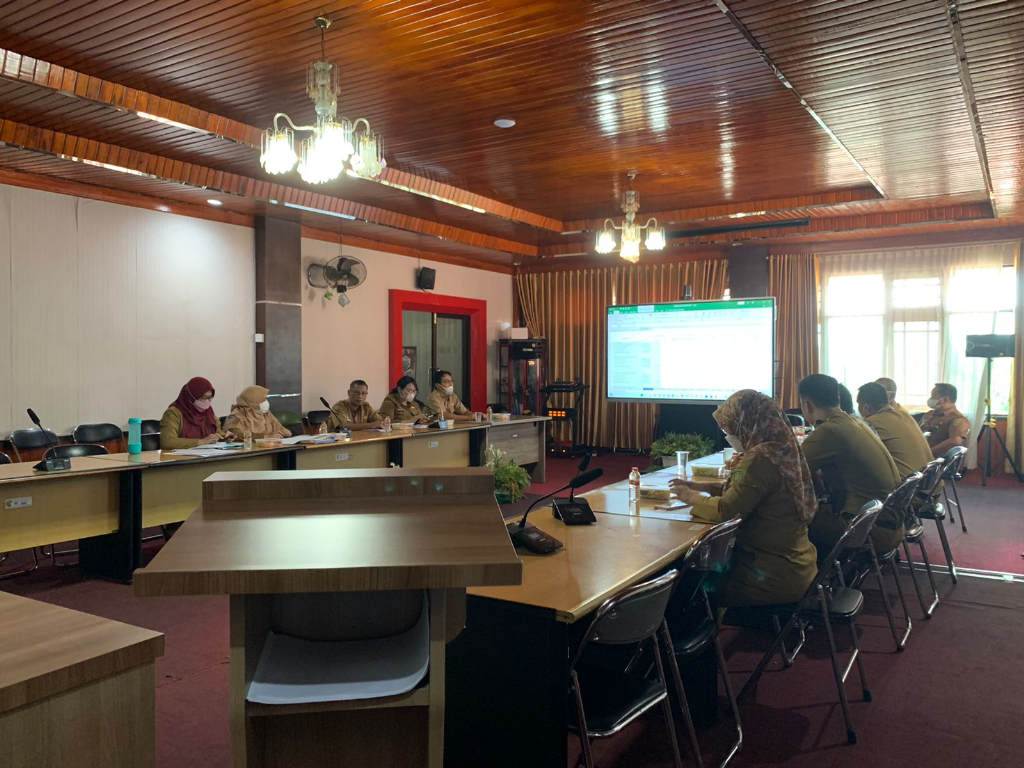 Penyusunan Rancangan Akhir Dokumen RKPD 2023, Bappedalitbang Adakan Rapat Penyempurnaan Rankhir RKPD 2023