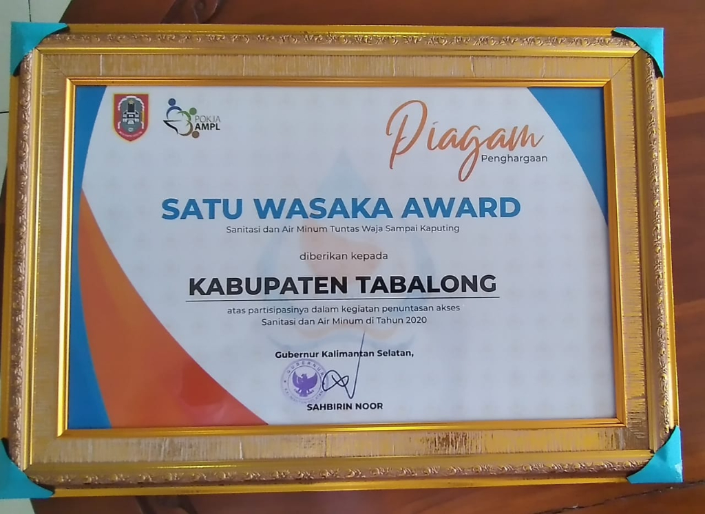 Kabupaten Tabalong Raih Anugerah Satu Wasaka Award 2020