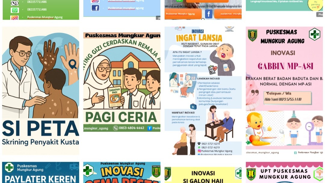DUKUNG PROGRAM TABALONG PASTI SEHAT, PUSKESMAS MUNGKUR AGUNG MEMILIKI 33 INOVASI