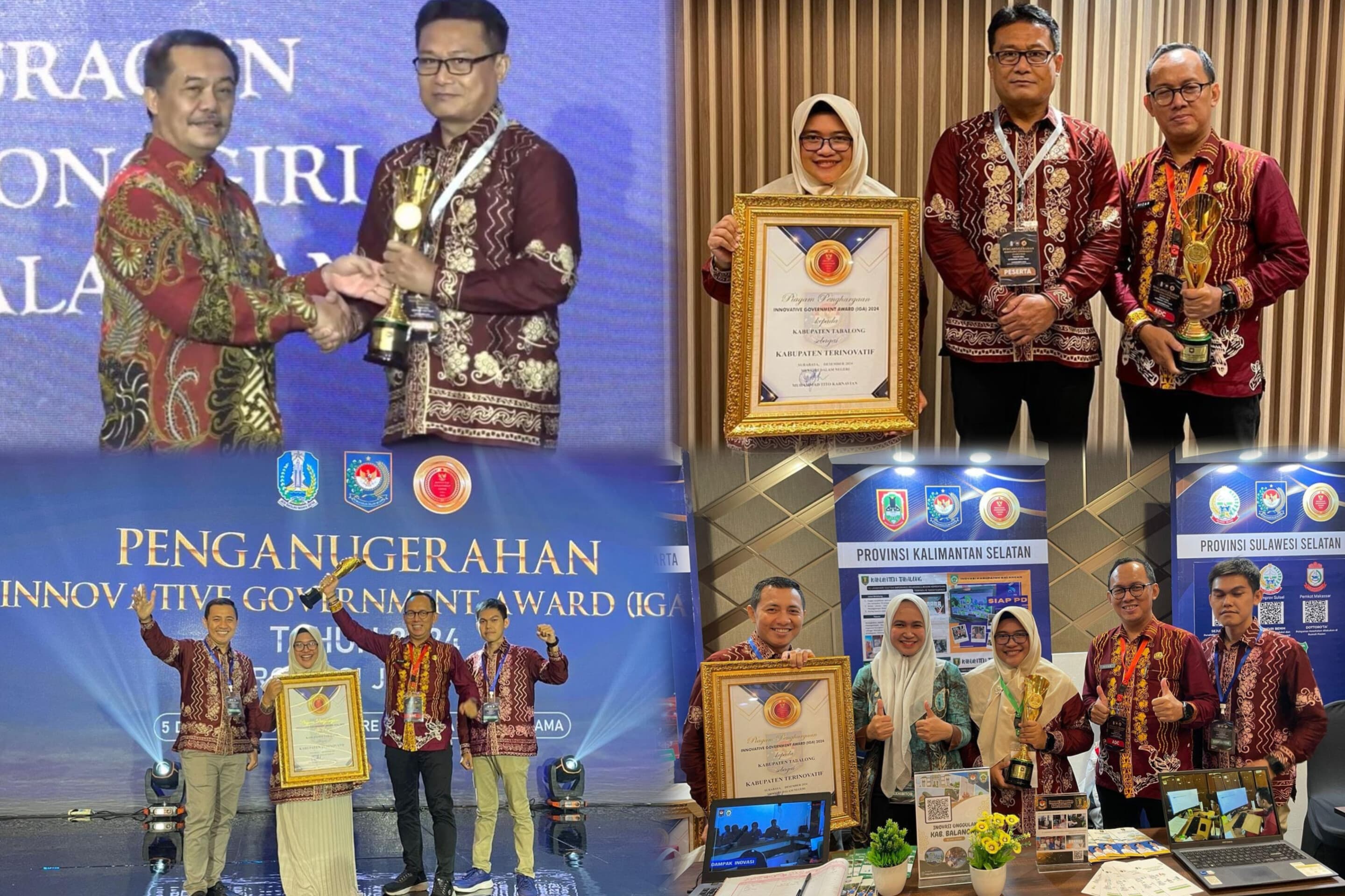 Tabalong Konsisten Pertahankan Predikat Kabupaten Terinovatif selama 4 Tahun Berturut-turut hingga IGA 2024