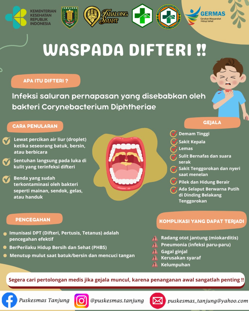 KENALI, CEGAH, DAN LINDUNGI KELUARGA DARI DIFETRI