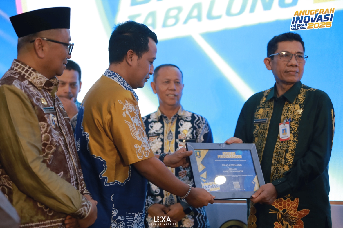 Dinas Kesehatan Kabupaten Tabalong Dinobatkan sebagai SKPD Terinovatif pada Anugerah Inovasi Daerah 2025