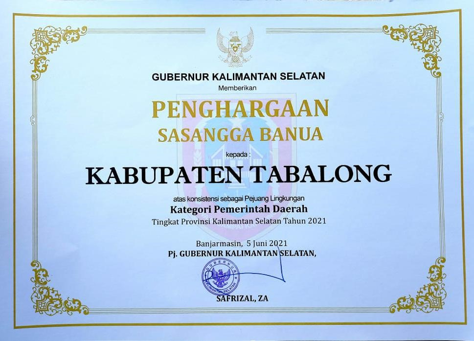 Peringatan Hari Lingkungan Hidup Sedunia 05 Juni 2021 di Kabupaten Tabalong