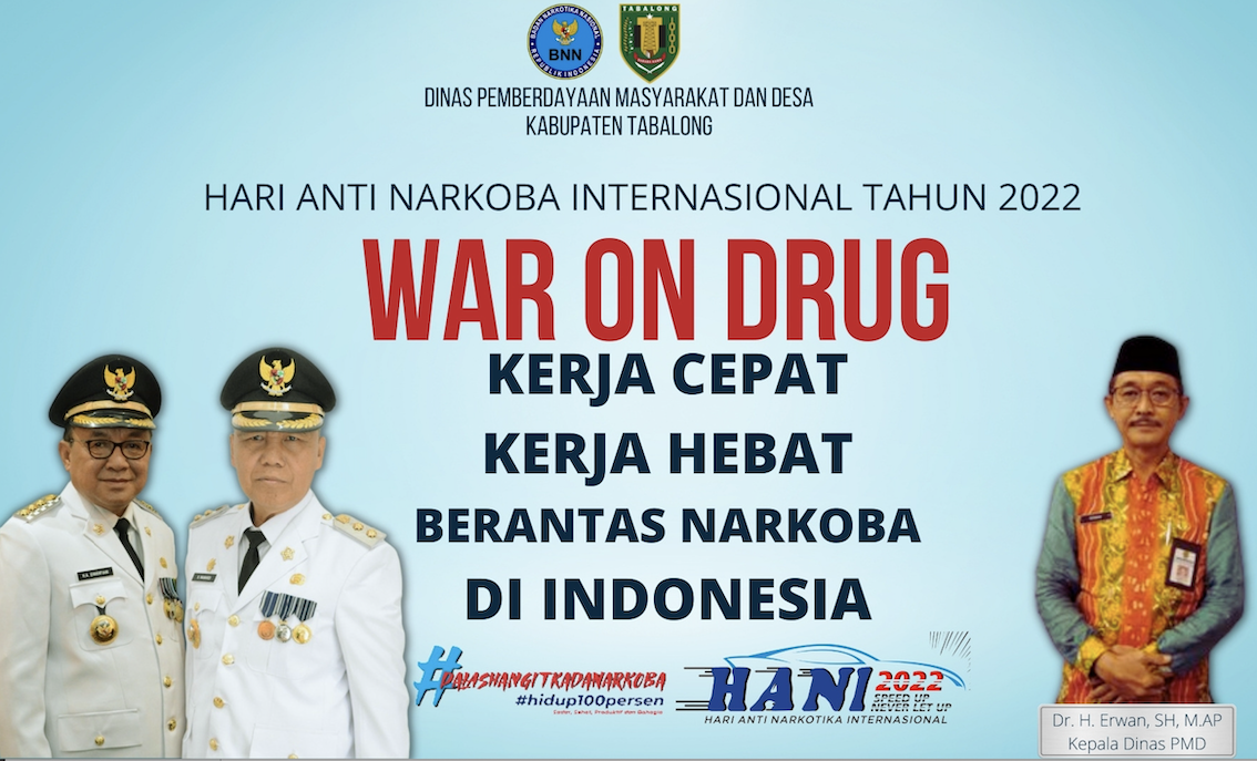 Dinas PMD Kab. Tabalong Peringati Hari Anti Narkoba Internasional 2022