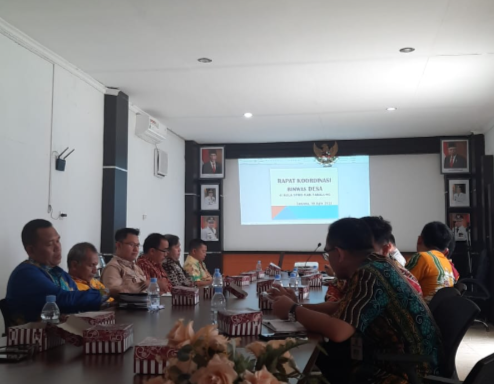 Rakor binwas desa dengan camat se kabupaten tabalong
