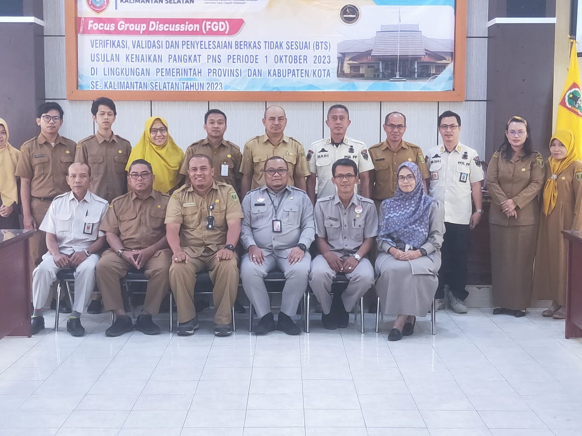 WORKSHOP PEMBERKASAN DIGITAL KENAIKAN PANGKAT PERIODE 01 OKTOBER 2023 LINGKUP KABUPATEN TABALONG