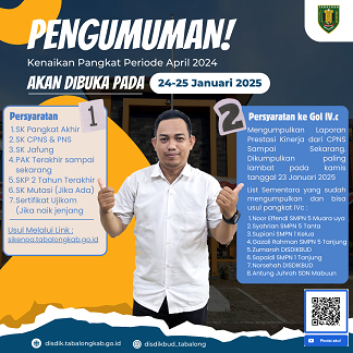 Pembukaan Pendaftaran Pangkat Periode April 2025