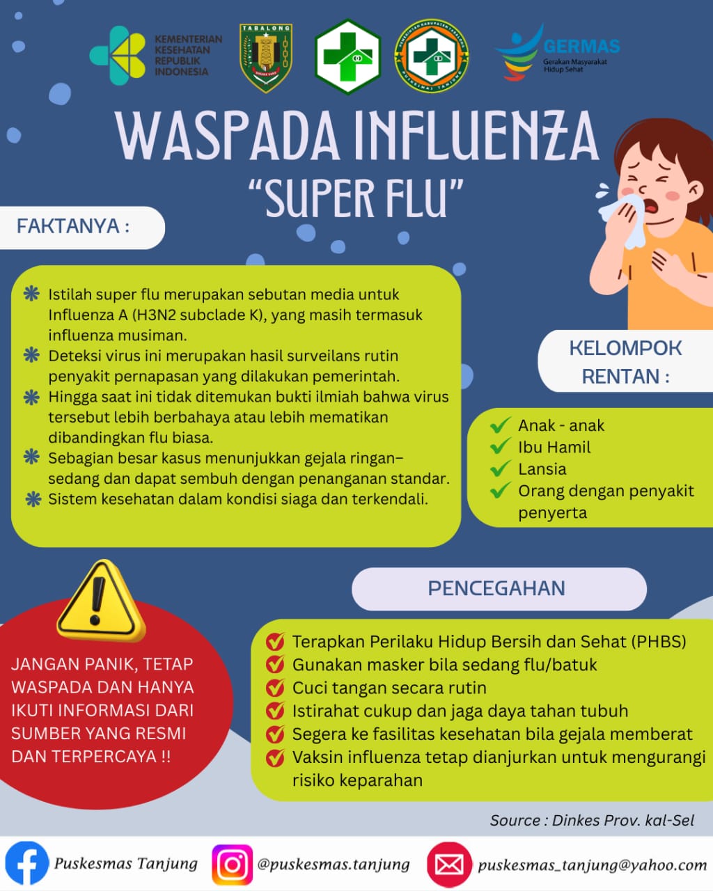 WASPADA PENYAKIT INFLUENZA
