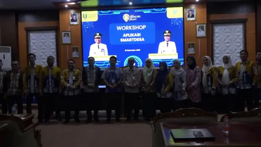 Perkuat Digitalisasi Pemerintah Desa, Diskominfo Gelar Workshop Aplikasi Smartdesa