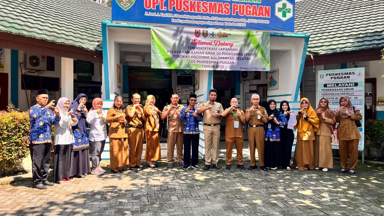 Puskesmas Pugaan Kembali Mewakili Kabupaten Tabalong dalam Penilaian Pelayanan Ramah Anak di Puskesmas Tingkat Provinsi Kalimantan Selatan Tahun 2025