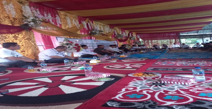 Inspektur Ikuti Kegiatan Kunker Bupati dan Wakil Bupati Tabalong bersama Forkompimda dan Pimpinan SKPD di Desa Pematang Kecamatan Banua Lawas