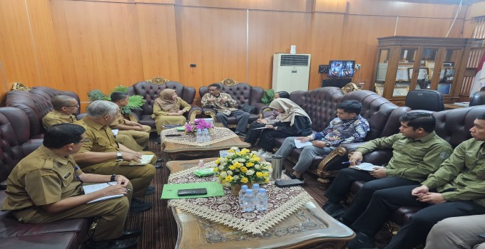 Kegiatan Exit Metting tim BPK Perwakilan Provinsi Kalsel atas PDTT Tahun Aanggaran 2024