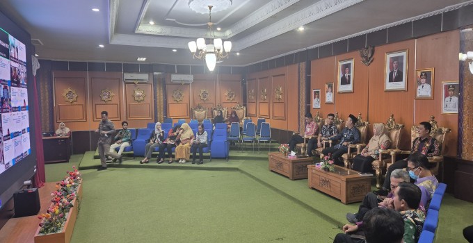 Kegiatan Exit Metting Audit Pendahuluan atas LKPD TA 2024 melalui Zoom Metting