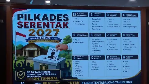 57 Desa di Tabalong Akan Gelar Pilkades Serentak pada 2027, DPMD Siapkan 2 Skema Pemungutan Suara