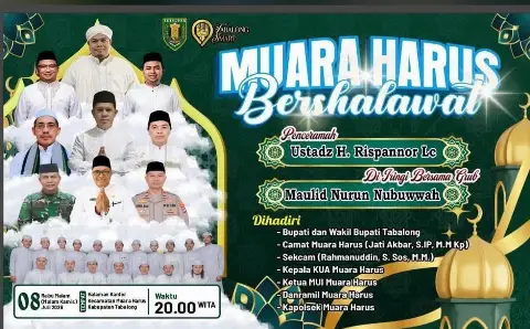 PUSKESMAS MUARA HARUS BERPARTISIPASI DALAM KEGIATAN "MUARA HARUS BERSHOLAWAT"