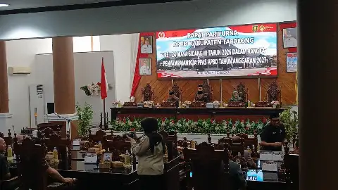 Dinas Perpustakaan dan Kearsipan Kabupaten Tabalong Hadiri Rapat Paripurna DPRD Penyampaian KUA APBD Tahun Anggaran 2027