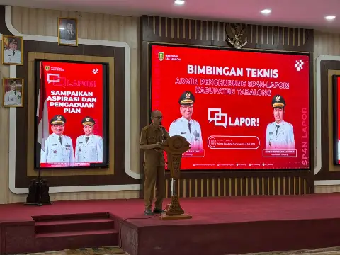 Dinas Sosial P3AP2KB Tabalong Ikuti Bimtek  Admin Penghubung SP4N-LAPOR!
