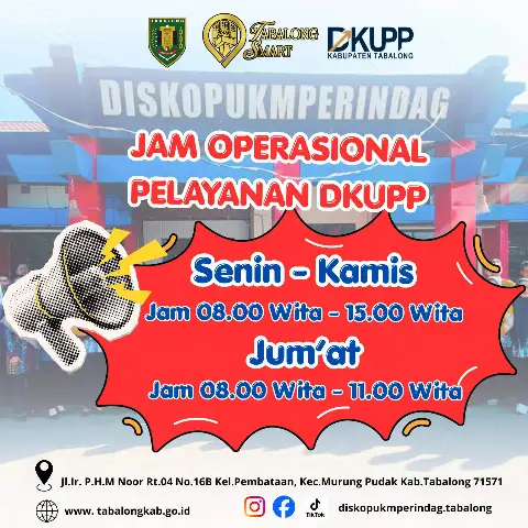 Jam Operasional Pelayanan DKUPP