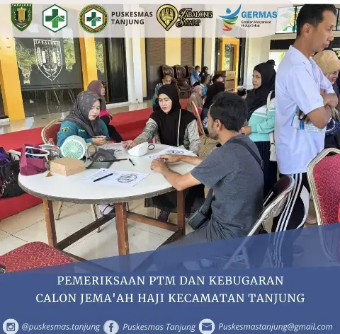 Pemeriksaan PTM dan Kebugaran Calon Jemaah Haji di Wilayah Kecamatan Tanjung