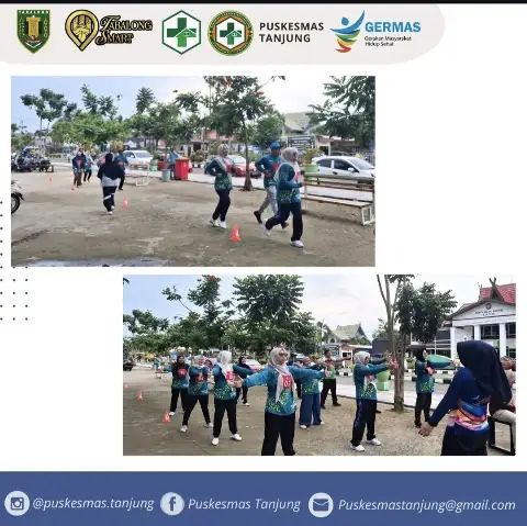 Tes Kebugaran dan Pemeriksaan PTM Pegawai Puskesmas Tanjung