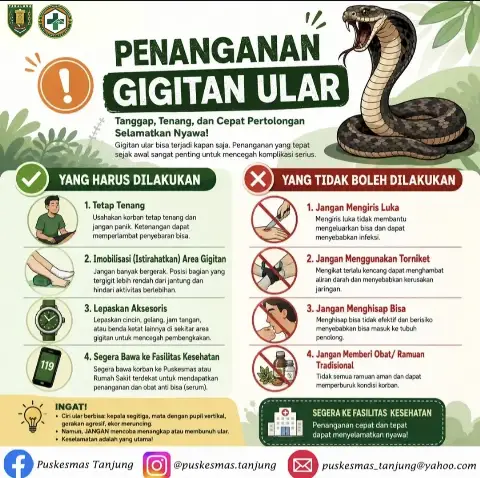 Penanganan Gigitan Ular