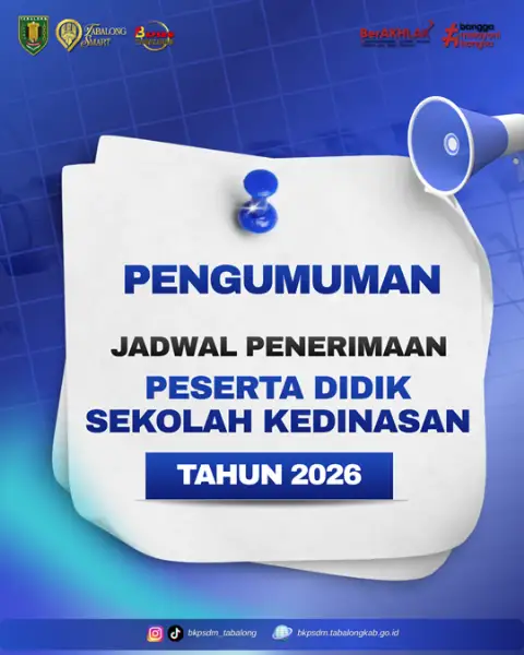 Pengumuman Jadwal Penerimaan Peserta Didik Sekolah Kedinasan Tahun 2026