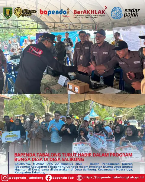 Bapenda Tabalong Turut Hadir dalam Program Bunga Desa di Desa Salikung