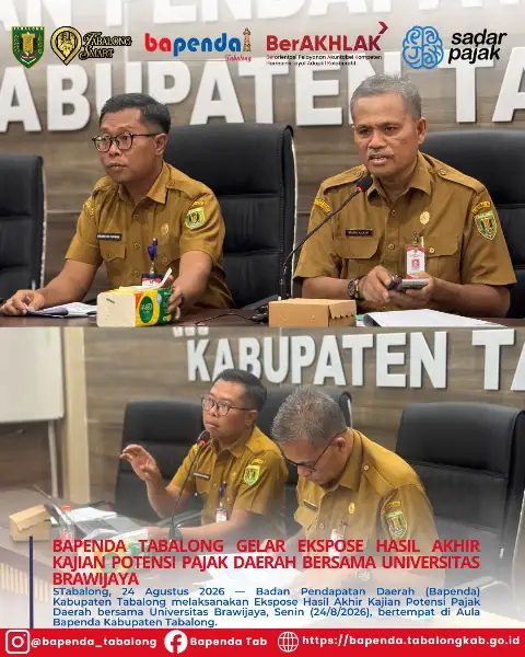Bapenda Tabalong Gelar Ekspose Hasil Akhir Kajian Potensi Pajak Daerah Bersama Universitas Brawijaya