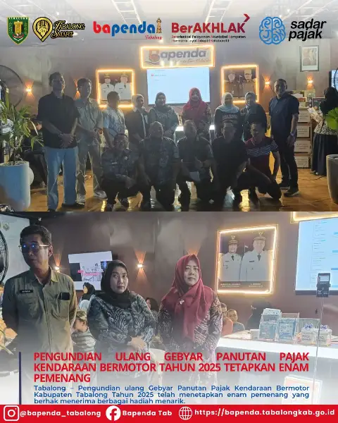 Pengundian Ulang Gebyar Panutan Pajak Kendaraan Bermotor Tahun 2025 Tetapkan Enam Pemenang