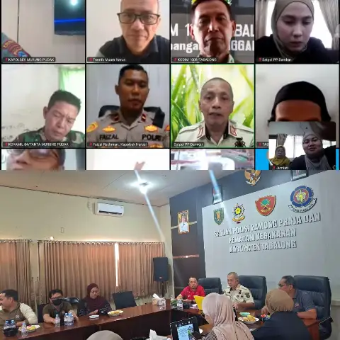 Rapat Koordinasi lintas Sektor secara Daring dan Luring 