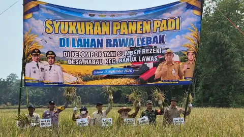 Panen di Tengah Kemarau, Banua Lawas Teguhkan Diri sebagai Lumbung Pangan Tabalong