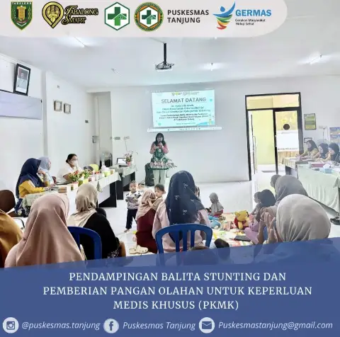 Pendampingan Balita Stunting dan pemberian Pangan Olahan untuk Keperluan Medis Khusus (PKMK) oleh Dokter Spesialis Anak, Dinkes Prov. Kal-Sel dan Dinkes Kab. Tabalong
