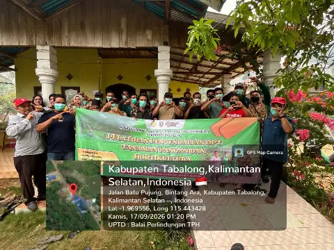 UPTD Balai Perlindungan Tanaman Gelar Pelatihan OPT Tanaman Pangan dan Hortikultura di Poktan Harapan Baru