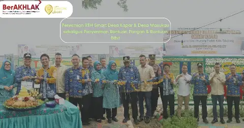 Pemerintah Kabupaten Tabalong Resmi Resmikan RTH Smart Desa Kapar dan Desa Masukau serta Salurkan Bantuan Pangan dan Bibit