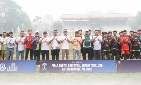 Bupati Tabalong Buka Secara Resmi Turnamen Sepak Bola Antar Kecamatan
