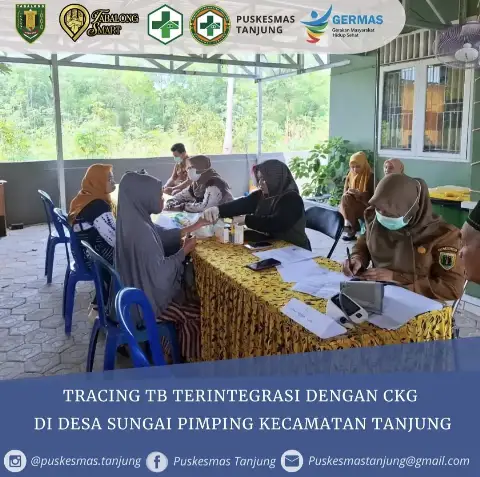 Tracing TB Terintegrasi dengan CKG di Desa Sungai Pimping Kecamatan Tanjung 