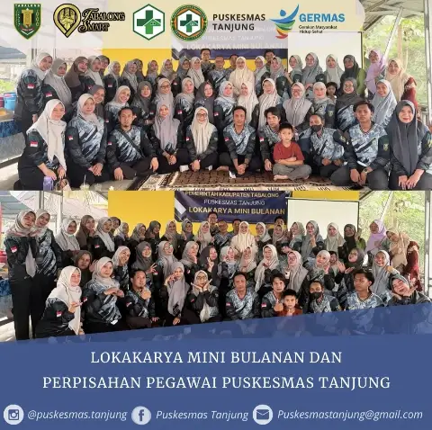 Lokakarya Mini Bulanan dan Perpisahan Pegawai Puskesmas Tanjung