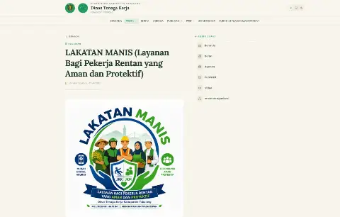 Lakatan Manis Masuk Smartnaker, Layanan Pekerja Rentan Makin Mudah!