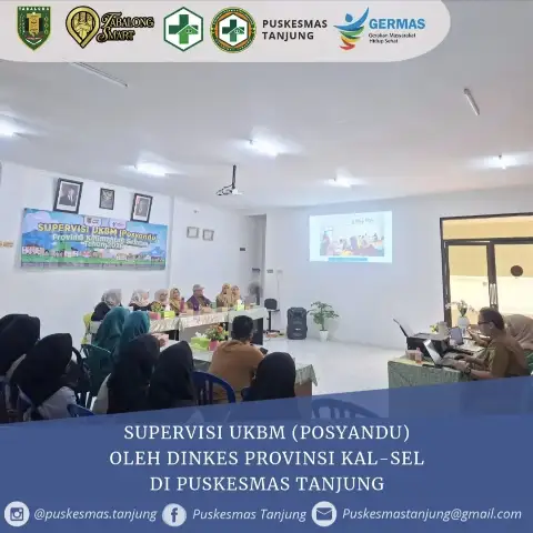 Supervisi UKBM (Posyandu) oleh Dinkes Provinsi KalSel di Puskesmas Tanjung