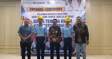 Siapkan SDM untuk Kebutuhan Industri, Disnaker Tabalong Gandeng UT School Gelar Basic Mechanic Course (BMC)